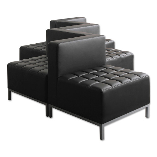 Alera QUB Series Corner Sectional， 26.38w x 26.38d x 30.5h， Black (QB8016)