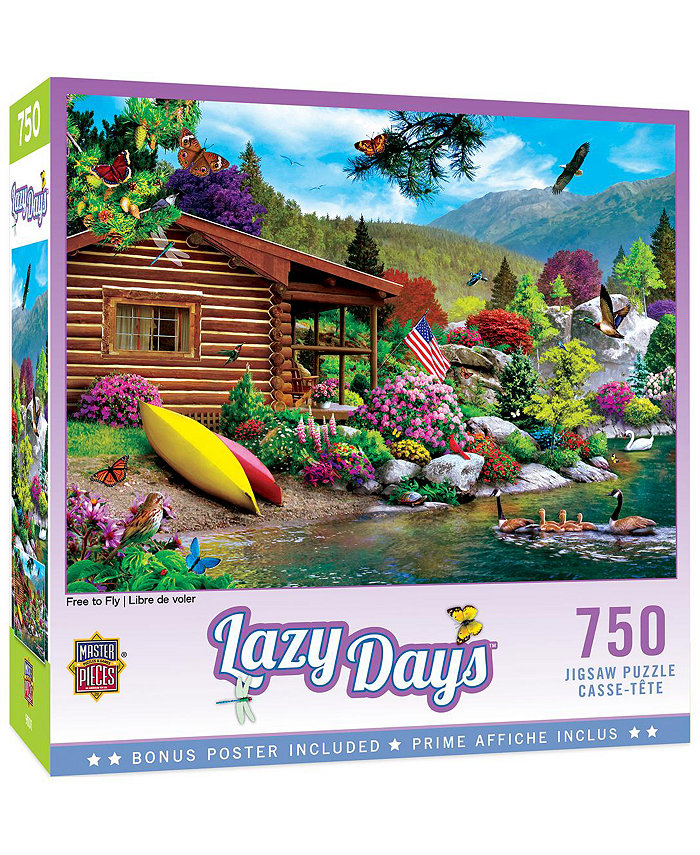 MasterPieces Puzzles Lazy Days - Free to Fly 750 Piece Puzzle By Alan Giana