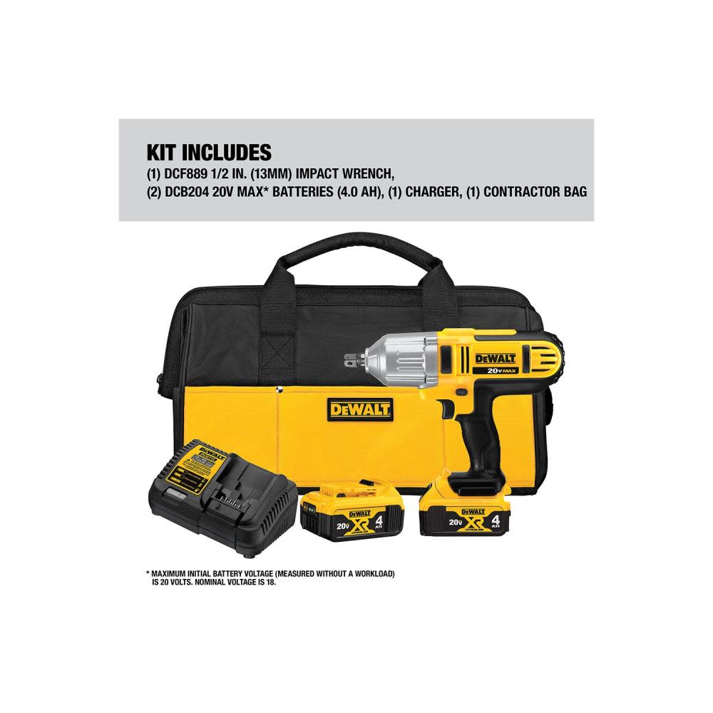 20 V MAX Lithium Ion 1/2 In. Impact Wrench ;