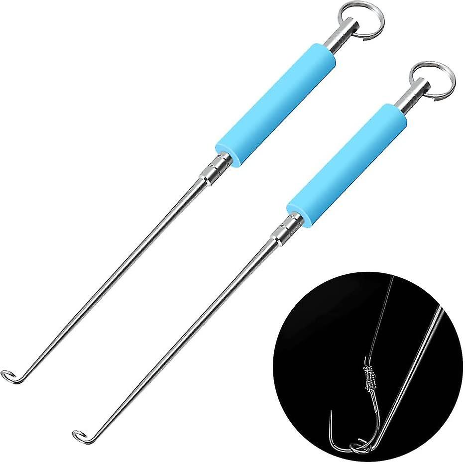 2 Pieces Stainless Steel Fishing Unhooking Disgorger Portable Fishing Hook Remover Unhook Extractor Fishing Supplies