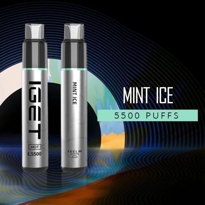 IGET HOT MINT ICE – 5500 PUFFS