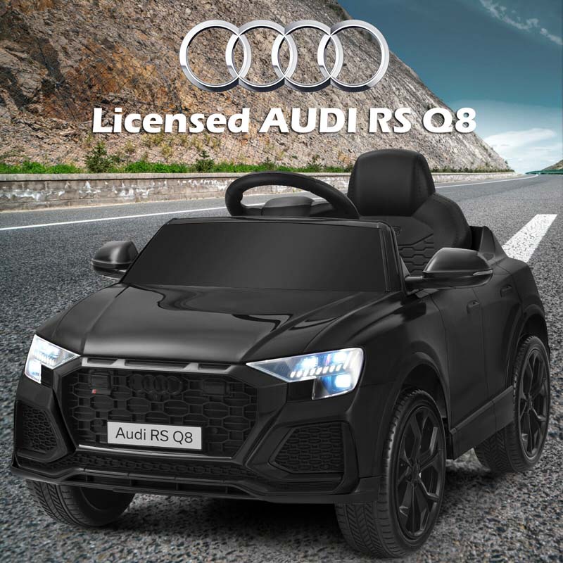 12V Licensed Audi Q8 Kids Ride On Car, Battery Powered 4 Wheeler Riding Toy Car with Remote Control