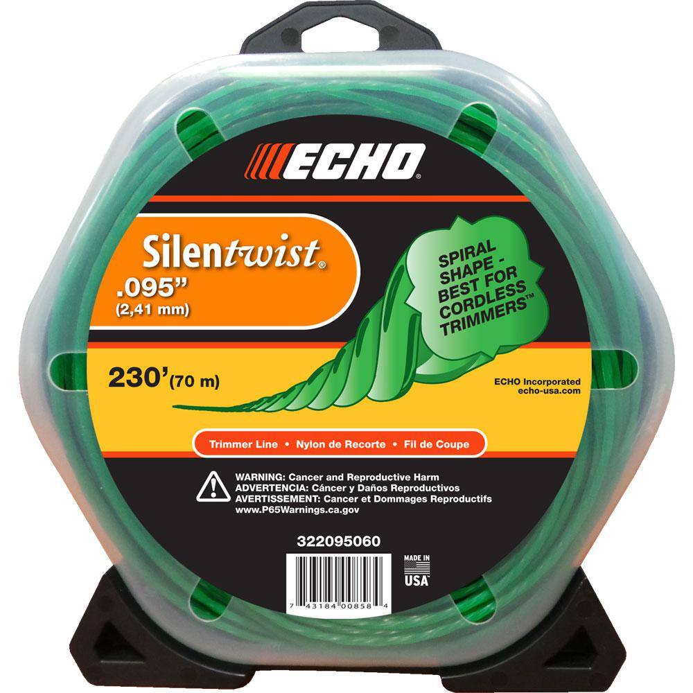 ECHO 0.095 in. Silentwist Trimmer Line (230 ft.) Large Clam 322095060