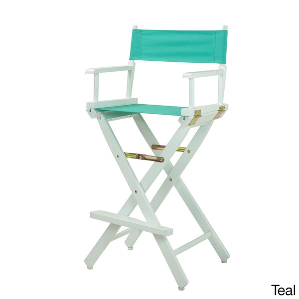 White Frame 30-inch Director's Chair