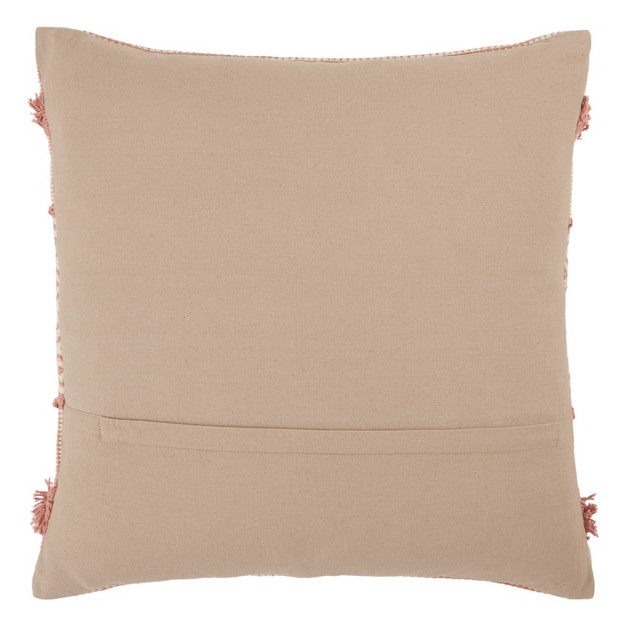 Oversize Imena Trellis Poly Filled Square Throw Pillow Pink cream Jaipur Living