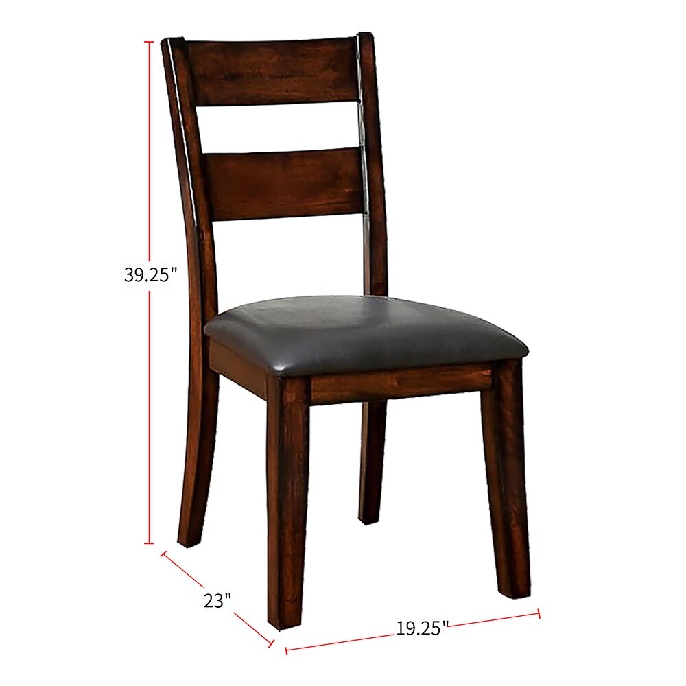 Set of 2 Dining Chair in Dark Cherry