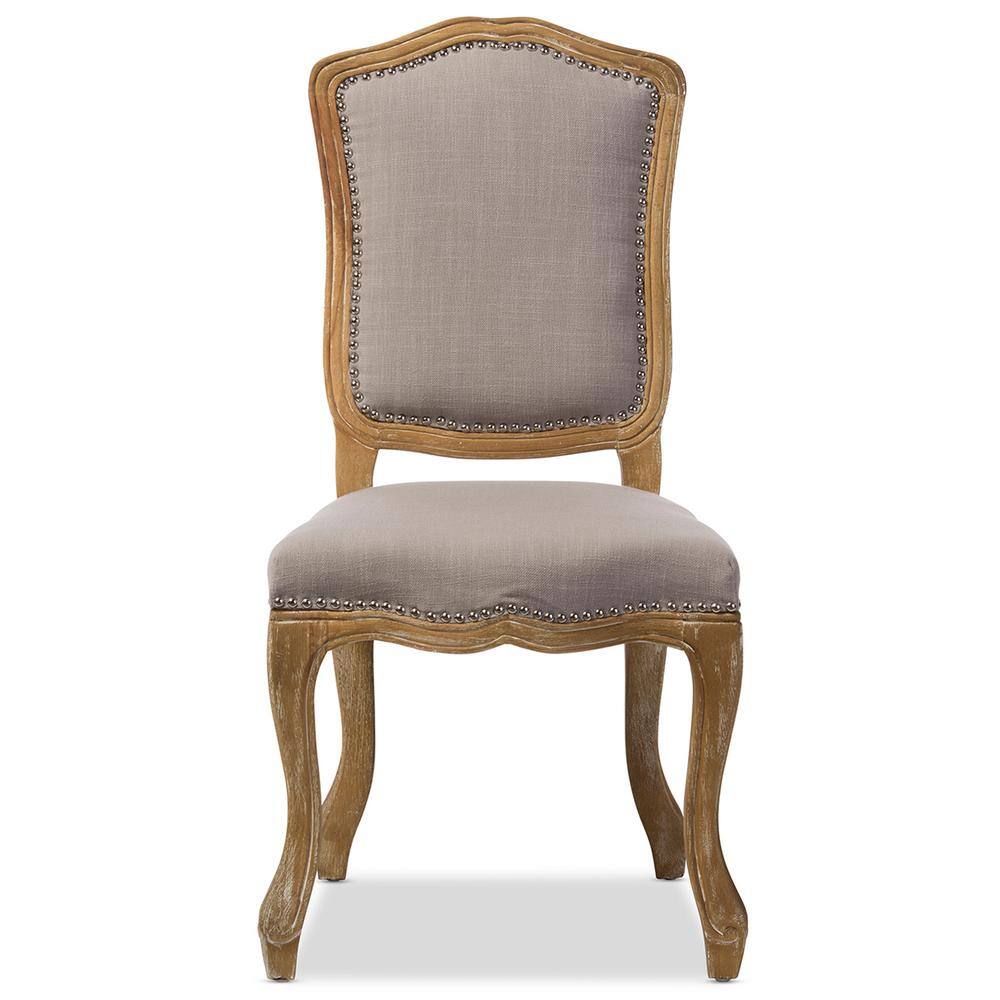 Baxton Studio Chateauneuf Beige Fabric Upholstered Dining Chair 28862-6674-HD