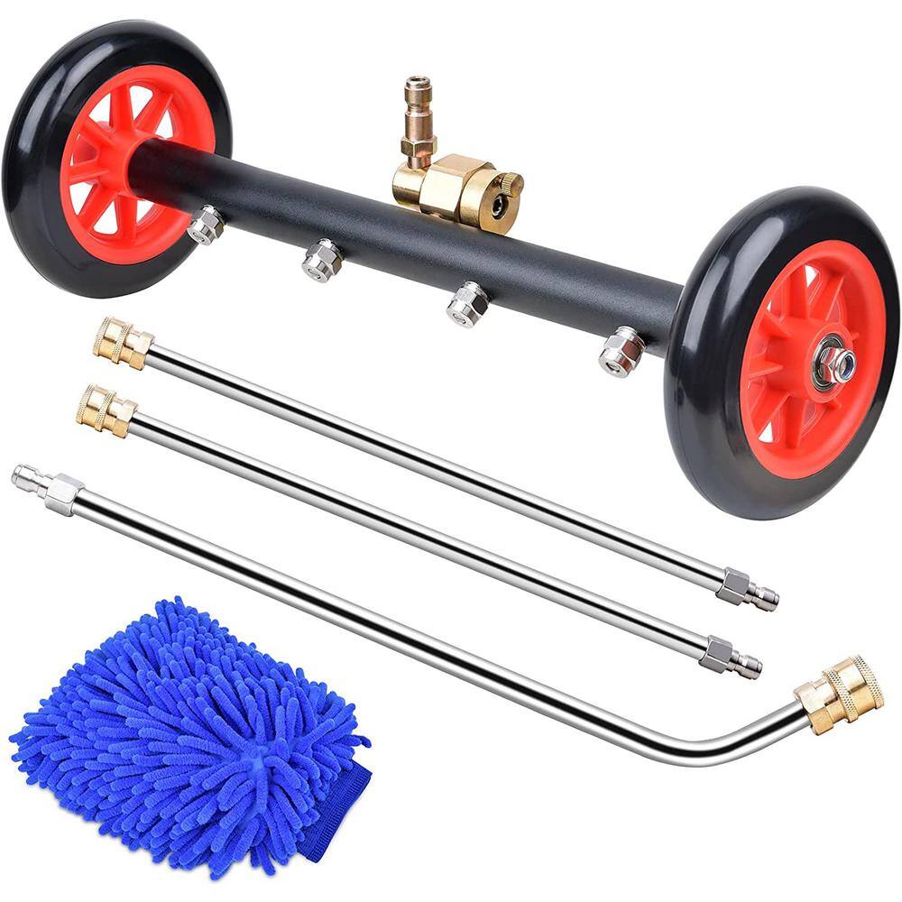 EVEAGE 16 in. Pressure Washer Water Broom for Cleaning Surfaces female to Male B89-KIWZ