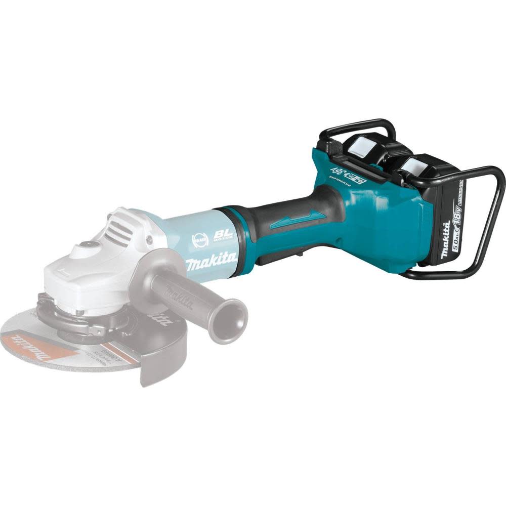 18V X2 LXT? Lithium-Ion (36V) Brushless Cordless 7 Paddle Switch Cut-Off/Angle Grinder Kit， with Electric Brake (5.0Ah) ;