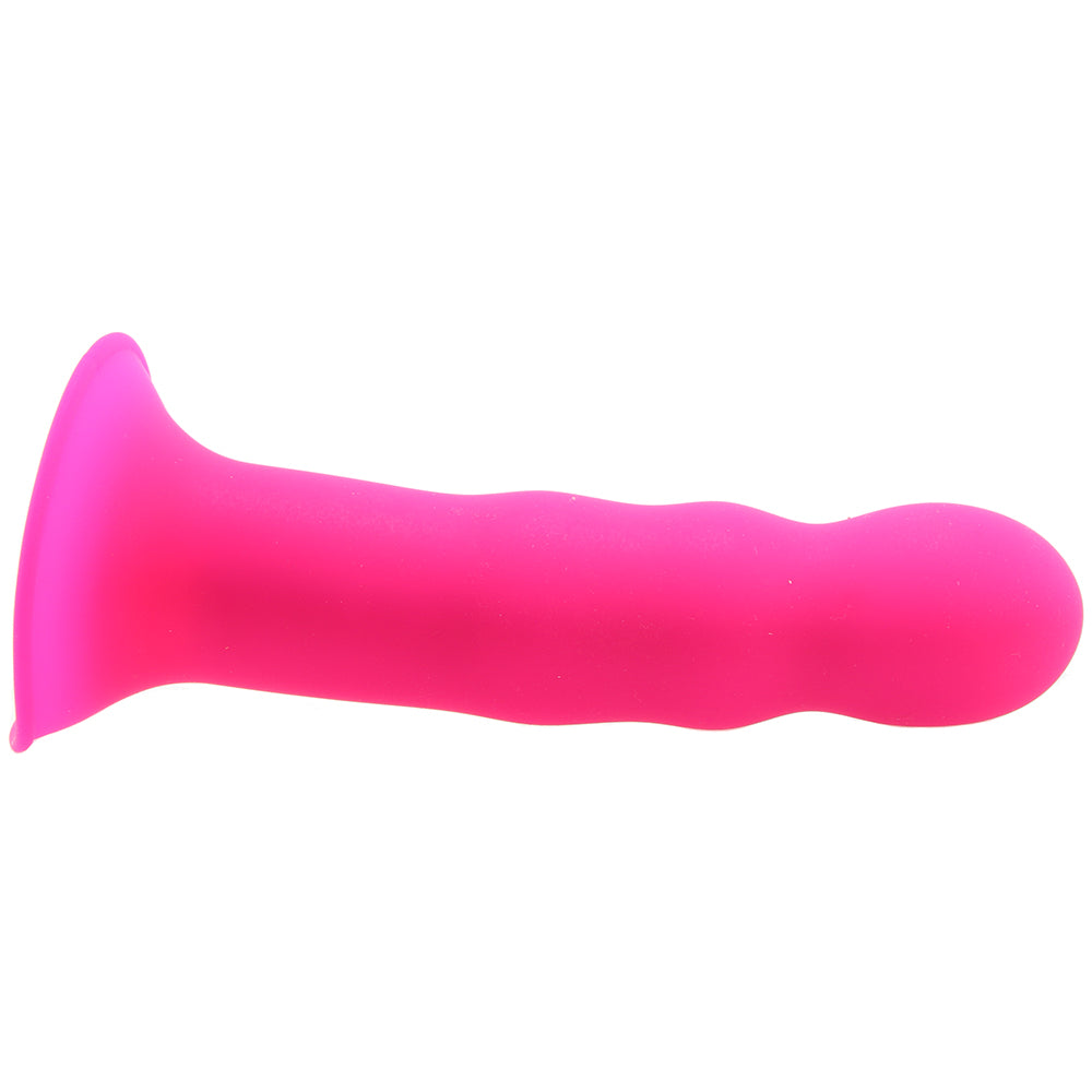 Squeeze-It Wavy Dildo in Pink