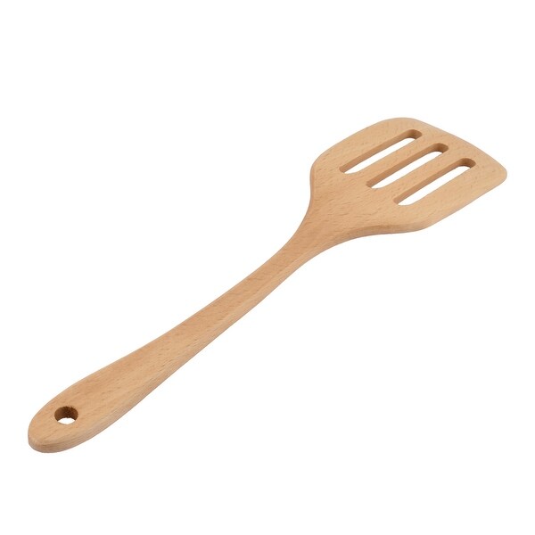 Wooden Hollow Design Cooking Ware Pancake Frying Turner Spatula - 12.1