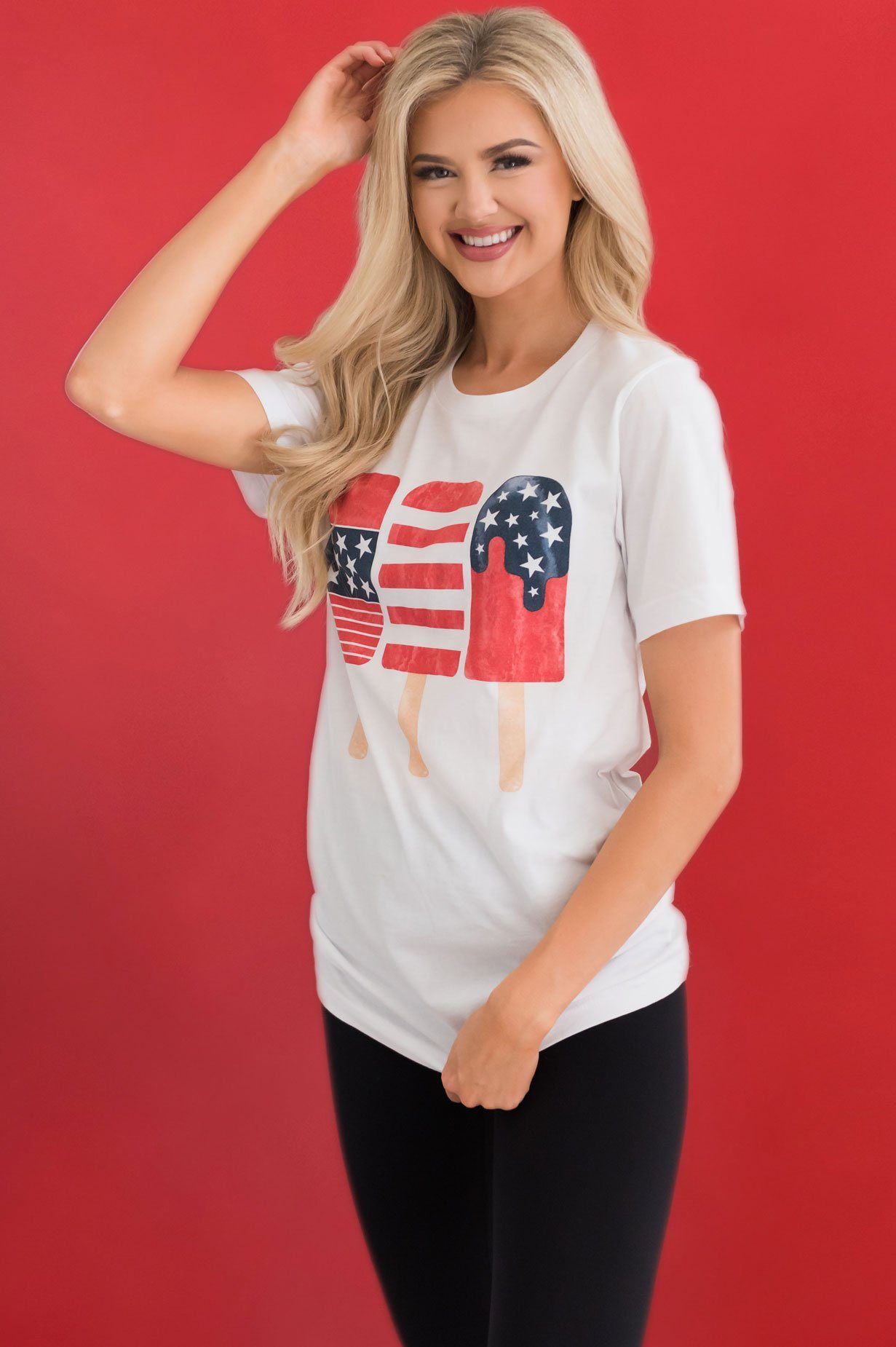 Patriotic Popsicles Modest Graphic Tee