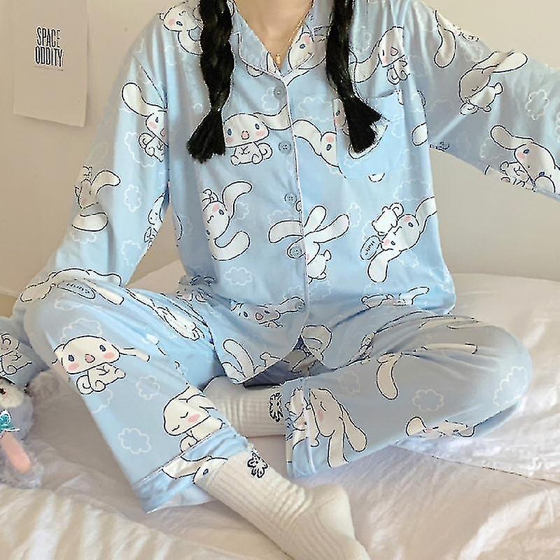 Sanrios Kawaii Pajamas Cinnamoroll Cute Student Dormitory Home Clothes Girlfriend