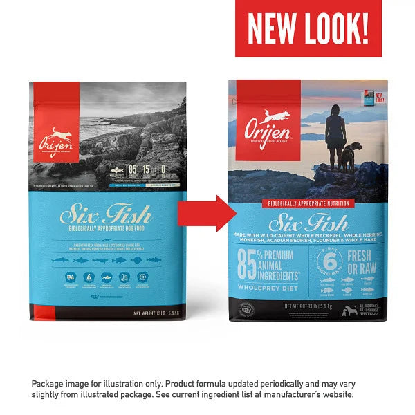 Six Fish Dry Dog Food;