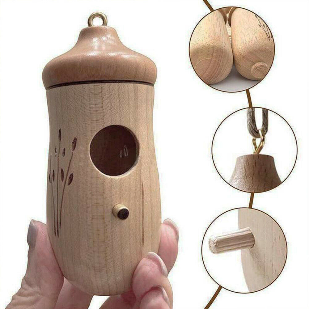 JahyShow Hummingbird House Wooden Hummingbird Nest Bird House Handicraft Bird Feeder Outdoor Garden Decoration