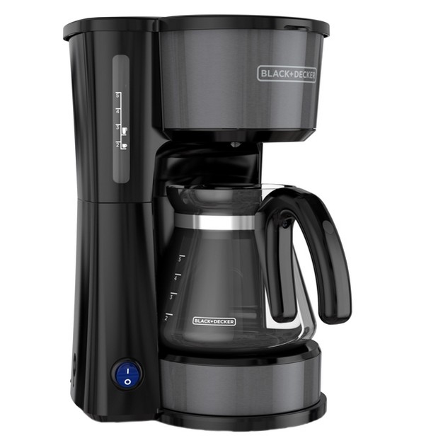 Black And Decker 4 in 1 Coffee Station 5 cup Coffee Maker In Stainless Steel Black