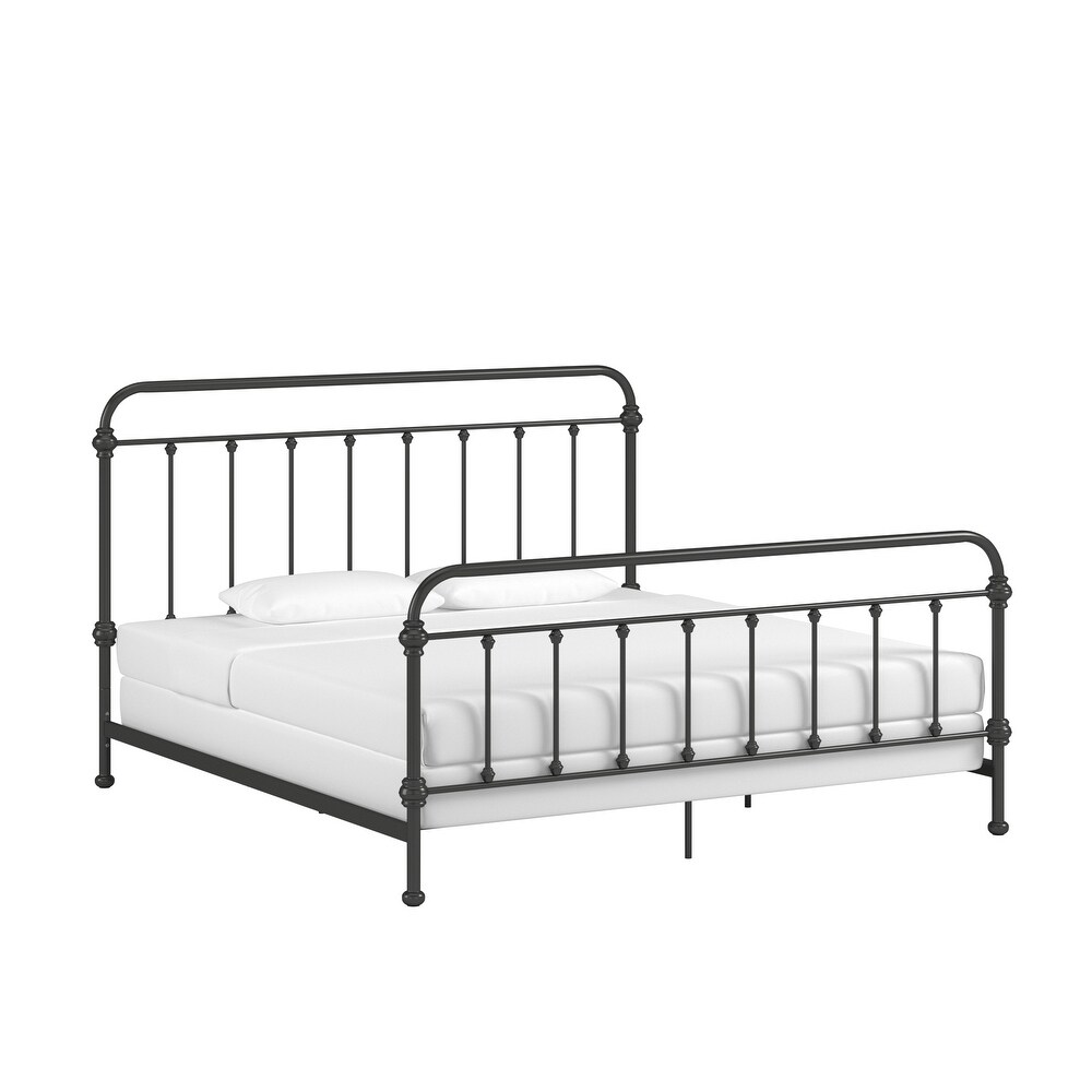 Giselle Antique Dark Bronze Iron Metal Bed by iNSPIRE Q Classic