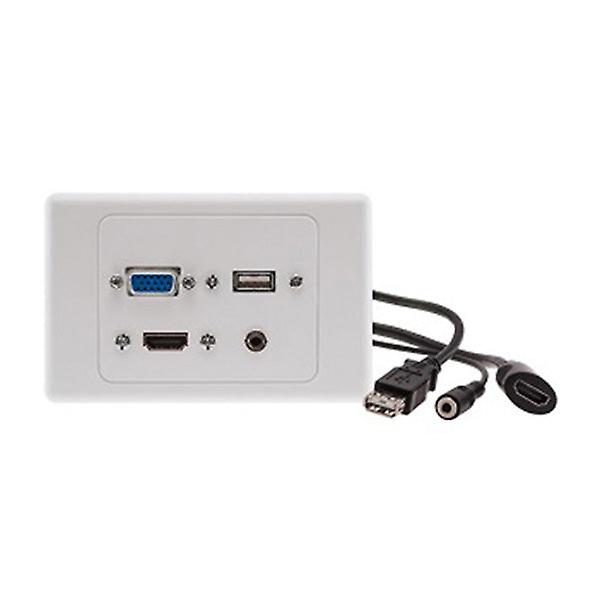 1 X Hdmi 1 X Vga 1 X Usb And 1 X Audio Clipsal 2000 Wall Plate Panel