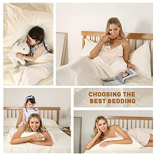 6 PC Hotel Premium Extra Soft 1800-Thread Deep Pockets, Hypoallergenic, Wrinkle & Fade & Stain Resistant Cooling Bedding Sheets King Size