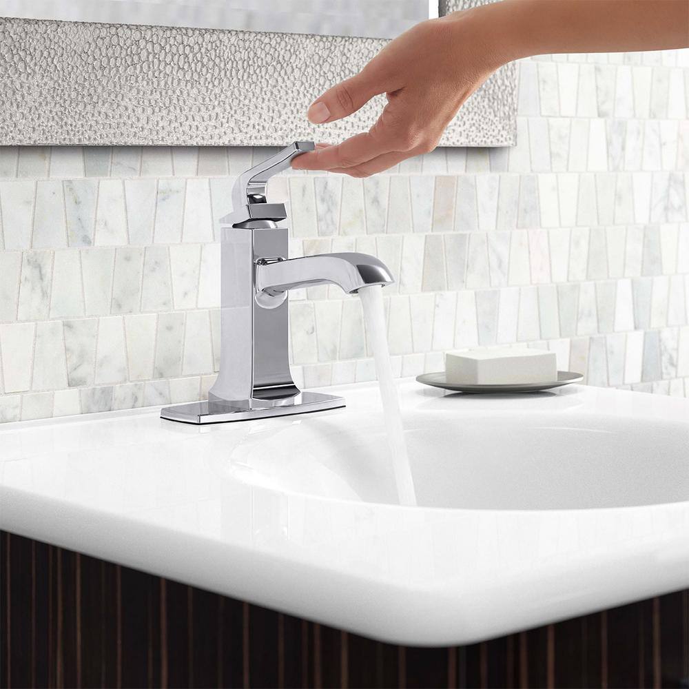 KOHLER Rubicon Single Hole Single-Handle Bathroom Faucet in Polished Chrome K-R76214-4D-CP