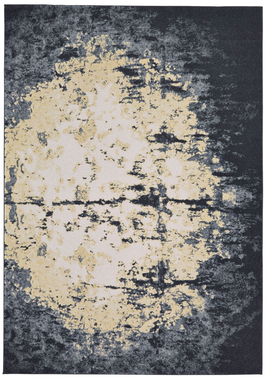 Milania Gray and Gold Rug by BD Fine