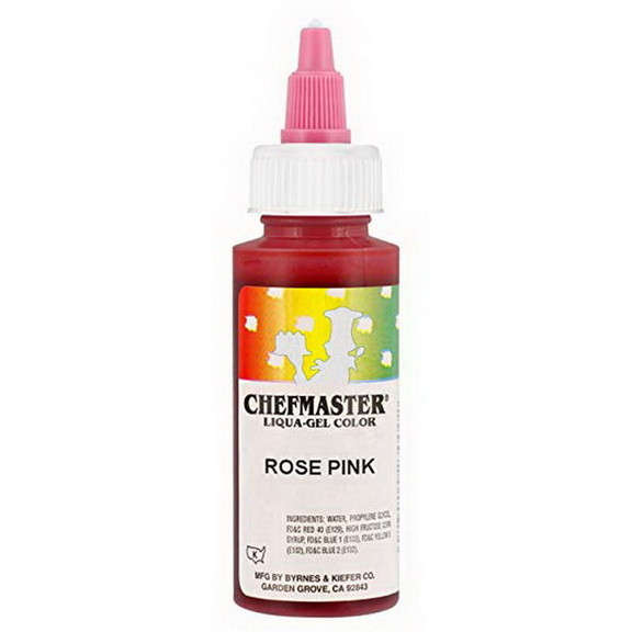 Chefmaster 5046 Liqua Gel Rose Pink  2.3oz