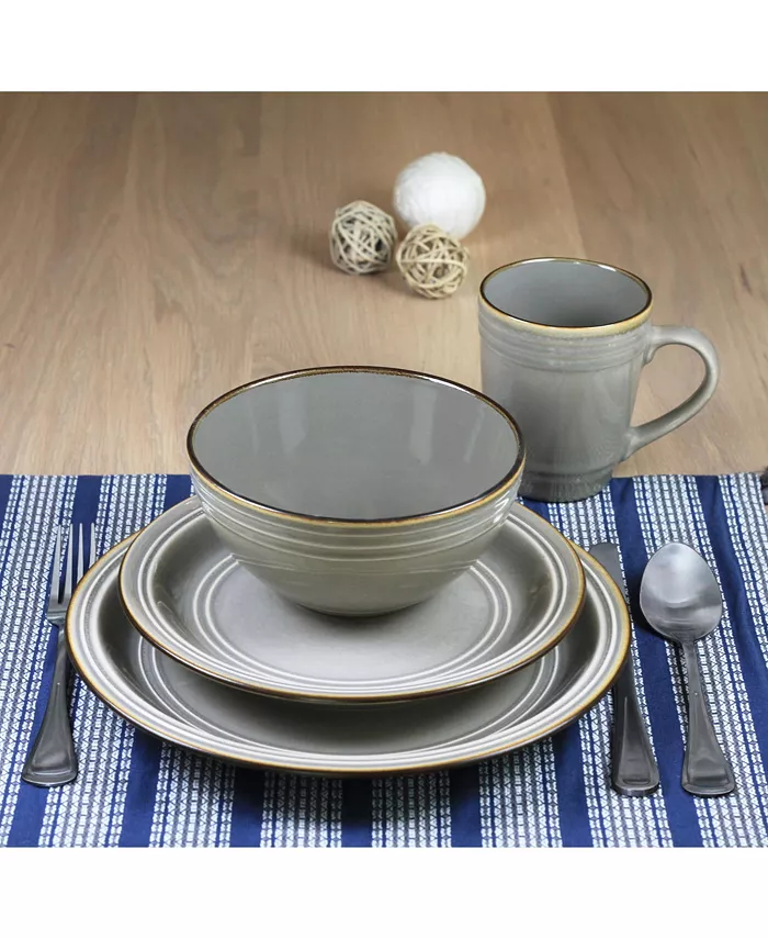 Baum Allure 16 Piece Dinnerware Set Service for 4