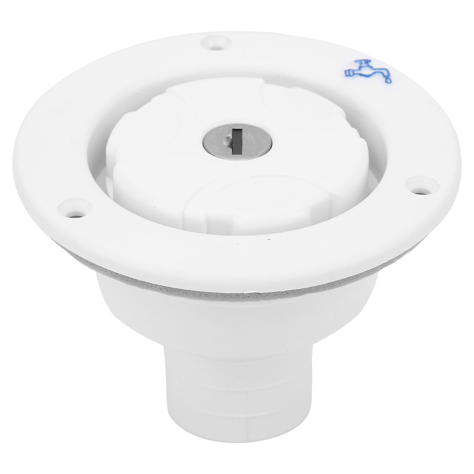 Water Locking Cap With Lock Gravity Modification Parts For Motorhome Caravan Boat Carwhite