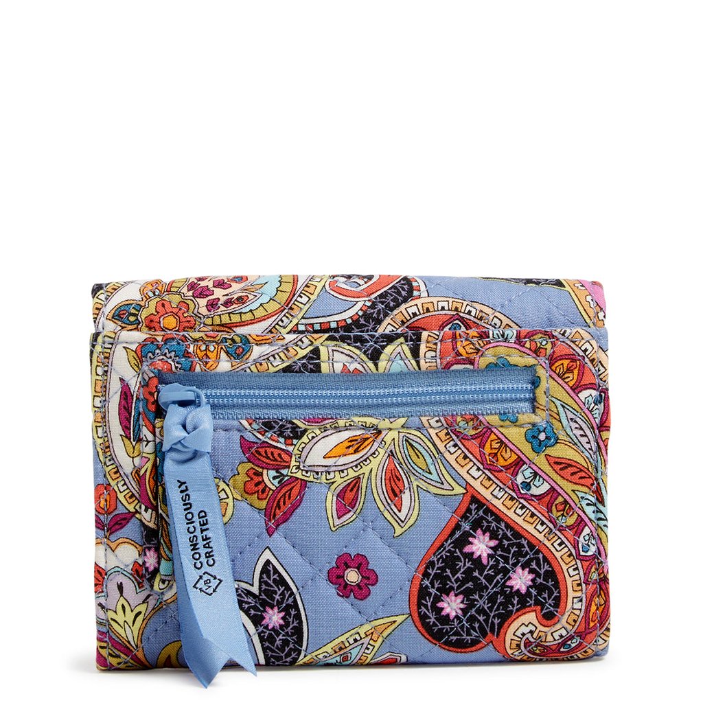 Vera Bradley  RFID Riley Compact Wallet in Provence Paisley