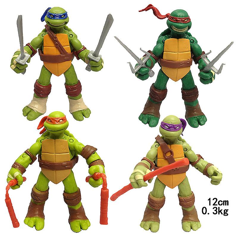 Born Pretty Anime 2012 Tmnt Figure Teenage Mutant Ninja Turtles Raphael Action Figure Pvc Don Collection Leonardo Movable Figures Model Toys