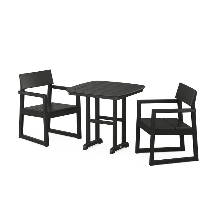 Polywood EDGE 3-Piece Dining Set PWS1208-1