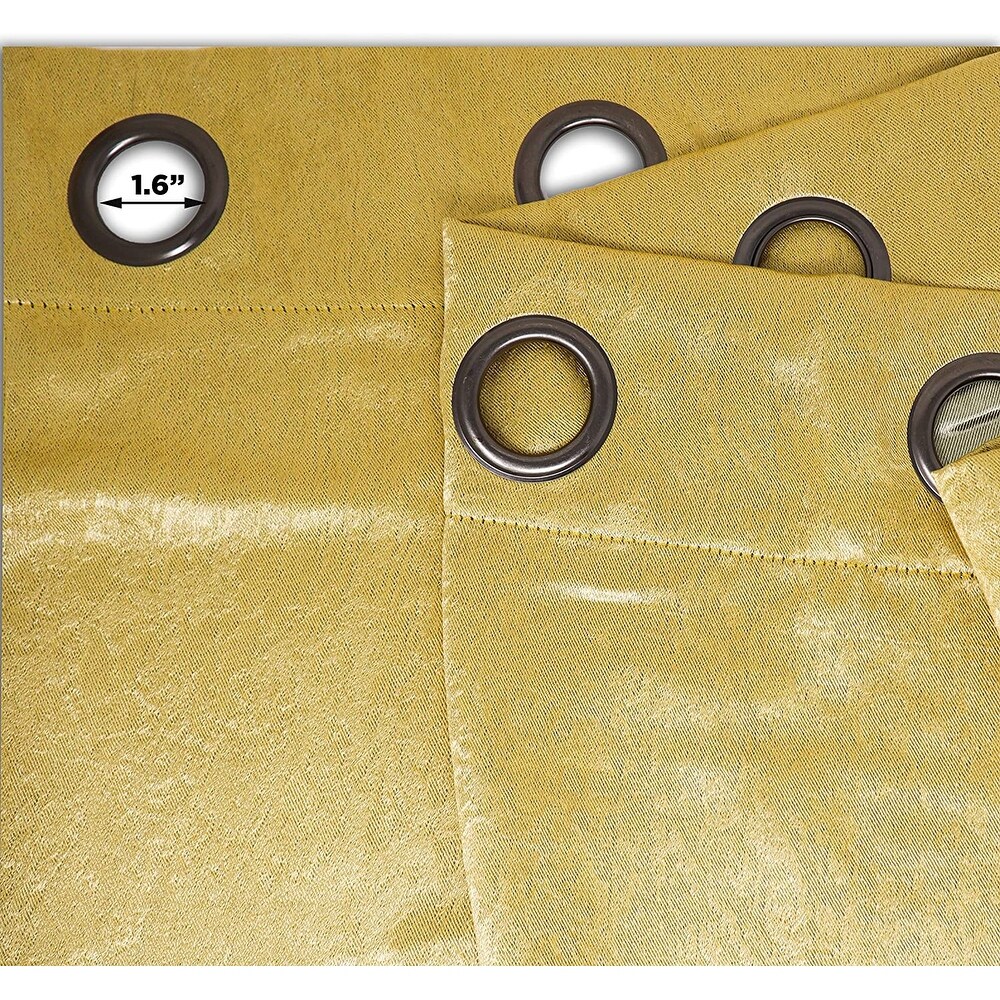 Thermal Insulated Blackout Grommet Top Curtain Panel Pair 52\