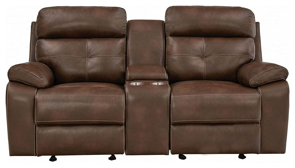 Contemporary Theater Seating  Elegant Tufting Details and Center Console   Contemporary   Theater Seating   by Decor Love  Houzz