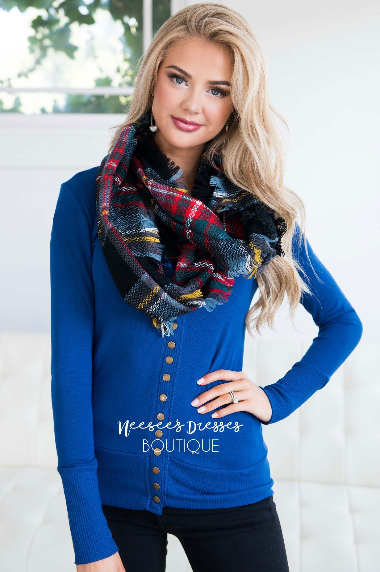 Snap Up Button Cardigan