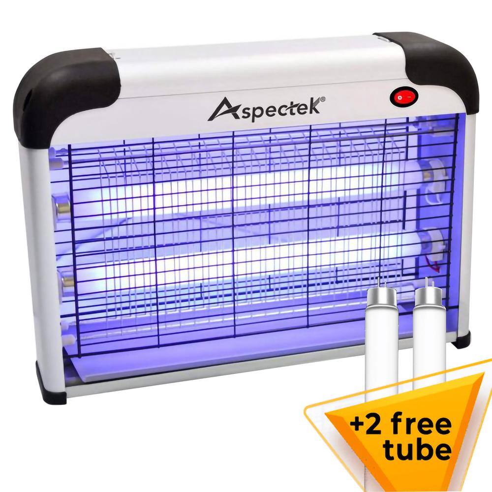 Aspectek 20-Watt Bug Zapper and Electric Indoor Insect Killer Including 2 Free Replacement Bulbs W6HR292-5