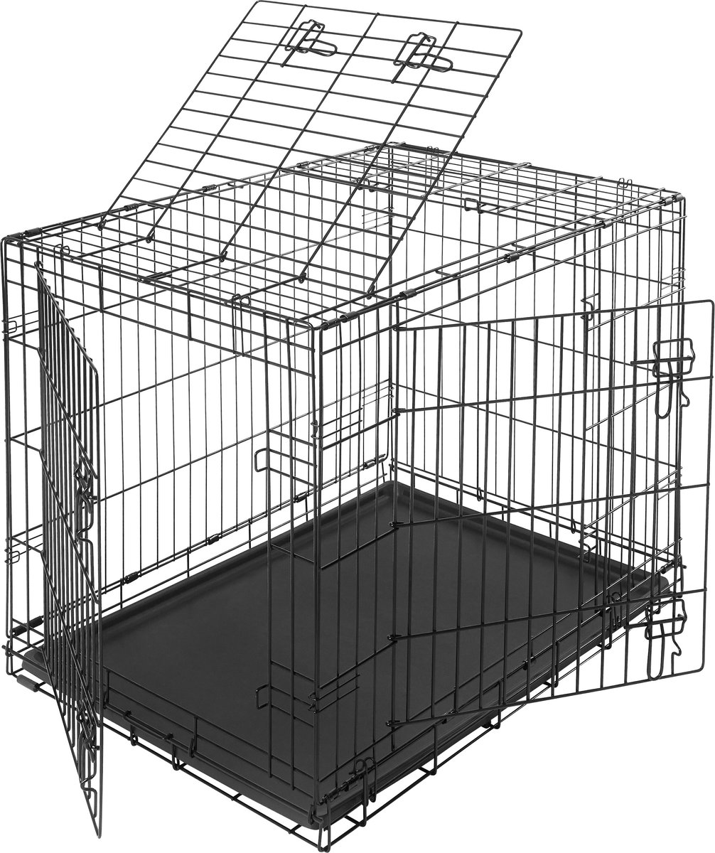 Frisco Heavy Duty All-in-1 Multi-Stage 3 Door Collapsible Wire Dog Crate