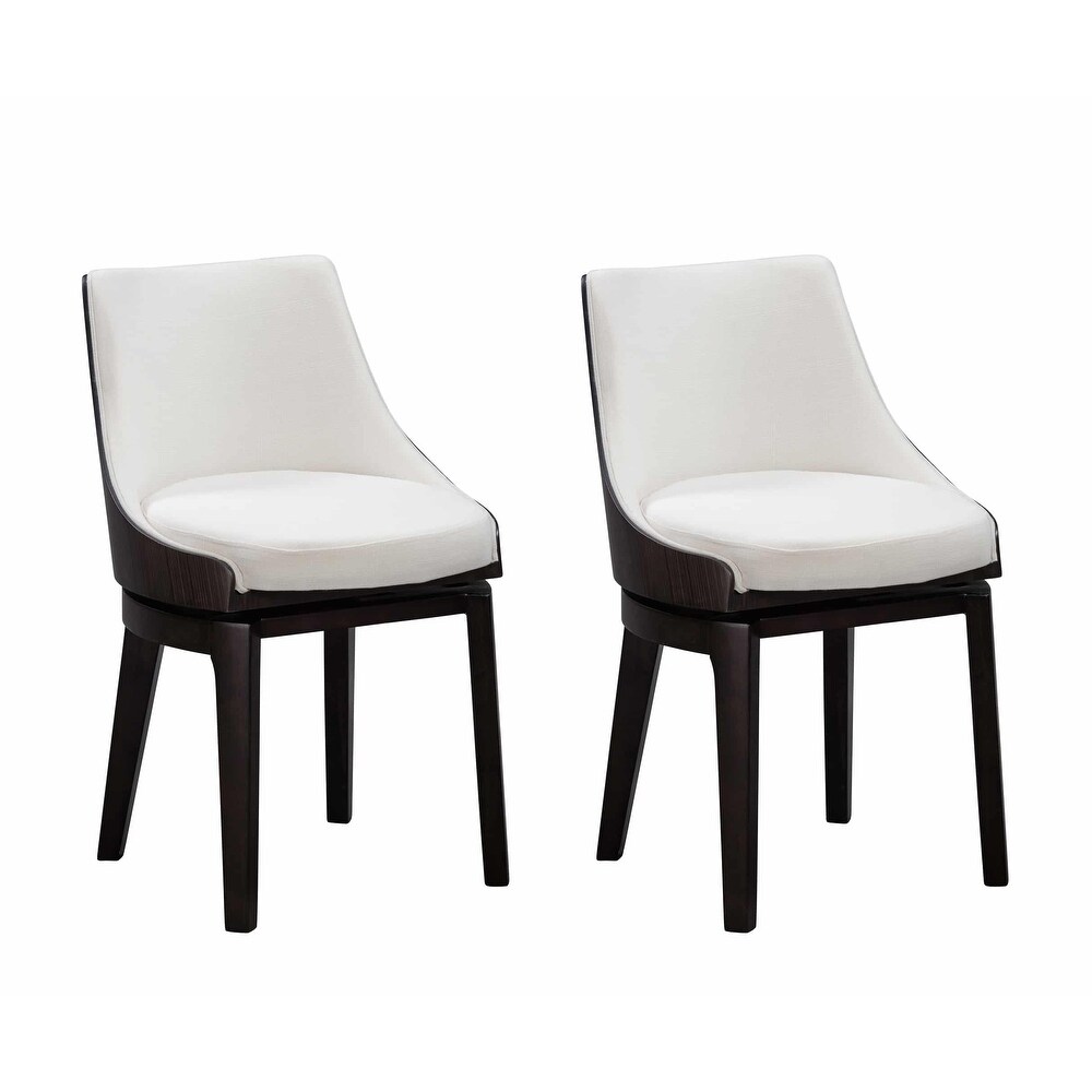 Orleans Swivel Low Back Dining Chairs   Set of 2