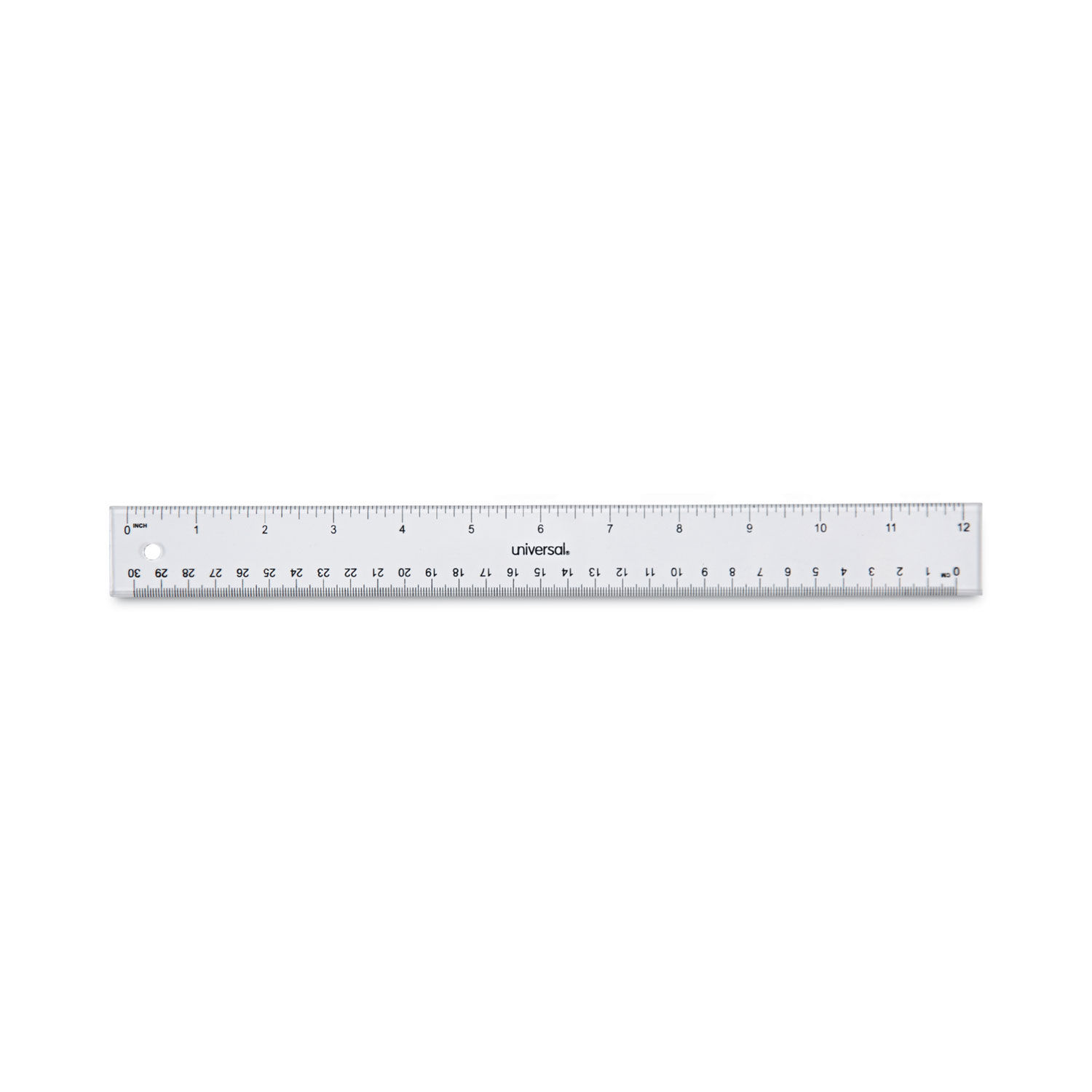 Clear Plastic Ruler by Universalandreg; UNV59022