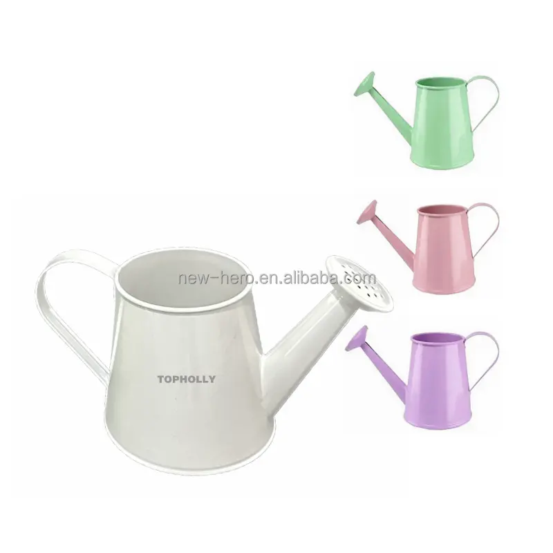 0.5 Liter Garden Water Cans Galvanized Kid Adult Colorful Coating Metal Modern Garden Watering Cans Sprinkle Water Sprayer Can