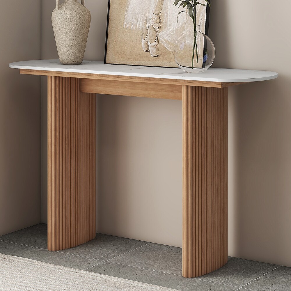 Wood Console Table Entryway Table