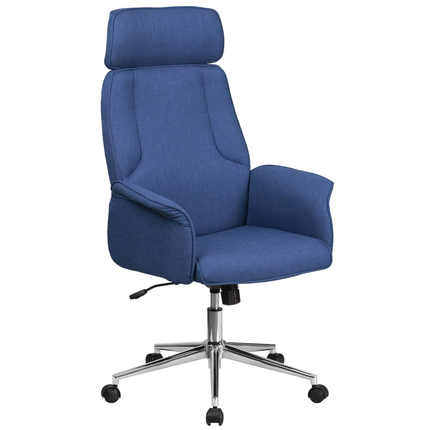 Blue Fabric Office Chair