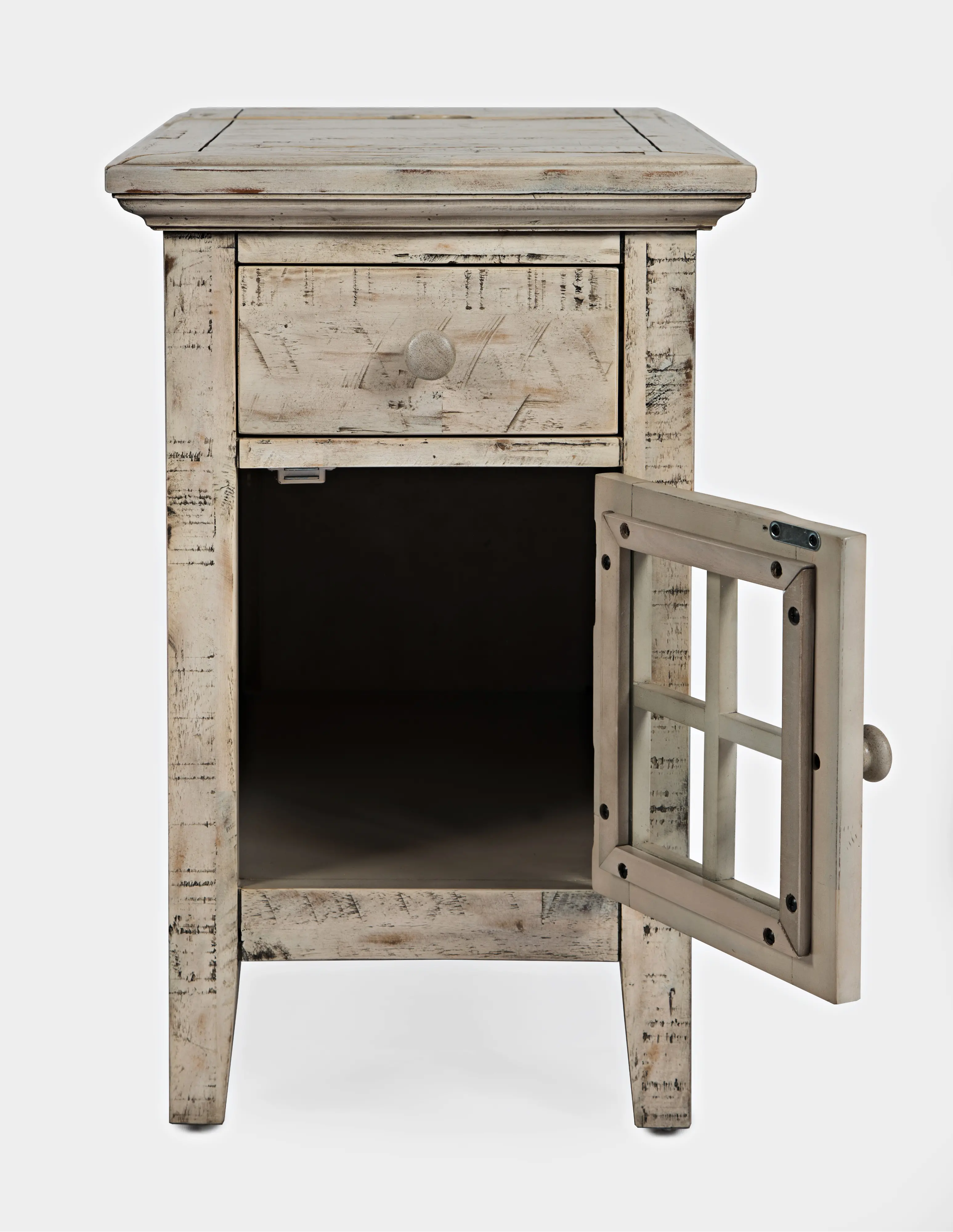 Rustic Shores White Side Table