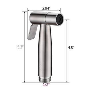 Nestfair Non- Electric Bidet Attachment in. Brushed Nickel SX-MS452N