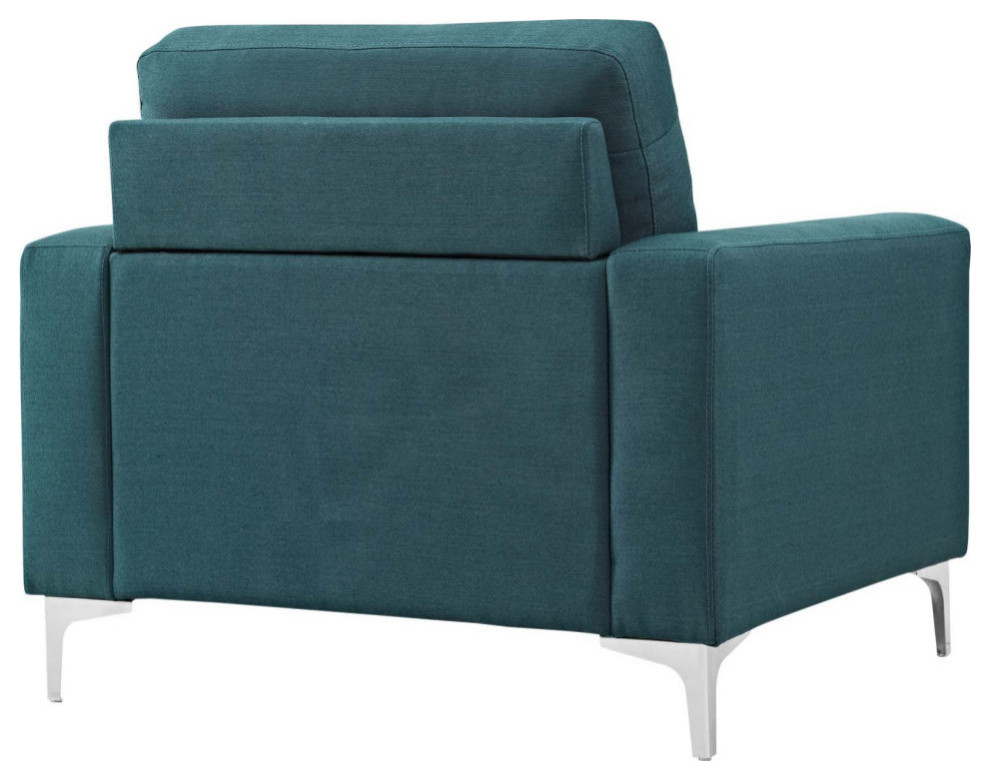 Molly Blue Upholstered Armchair   Modern   Armchairs And Accent Chairs   by Rustic Home Furniture Deco  Houzz