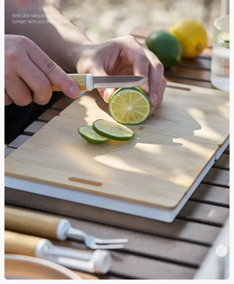 Outdoor cutting board set Japanese chopping board picnic tools multi function other camping   hiking products knife set