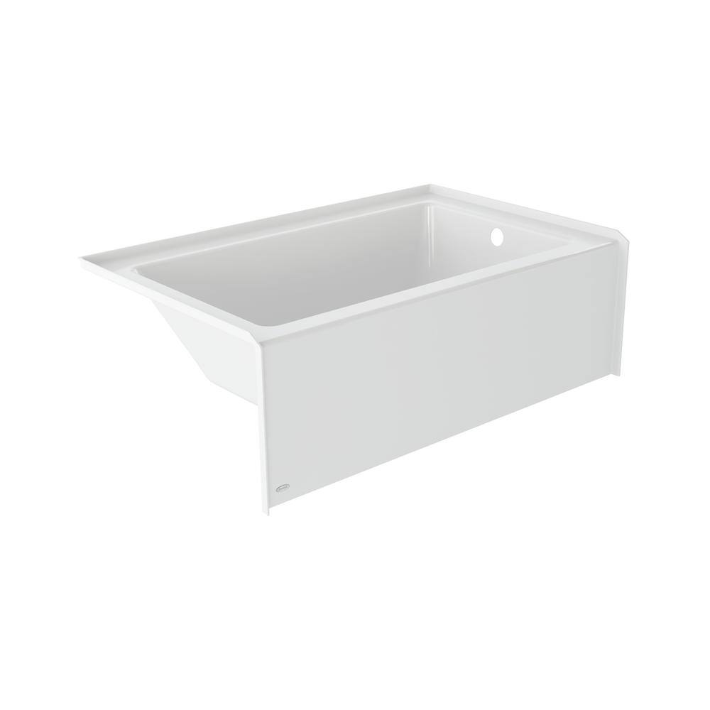 JACUZZI PROJECTA 60 in. x 36 in. Rectangular Skirted Soaking Bathtub with Right Drain in White T1S6036BRXXXXW