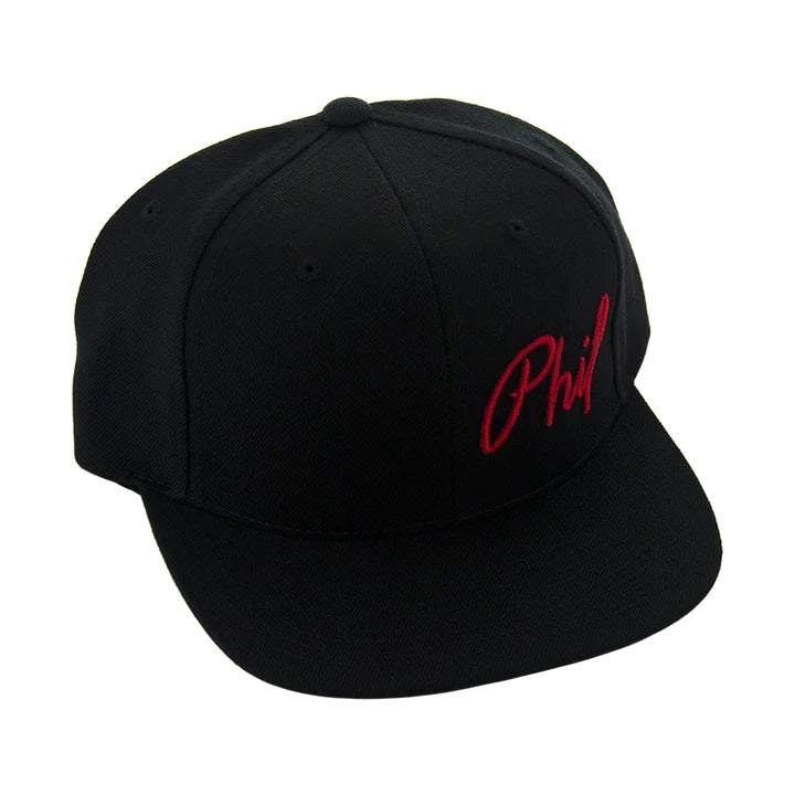 Phil Wood Phil Snapback Hat - Black