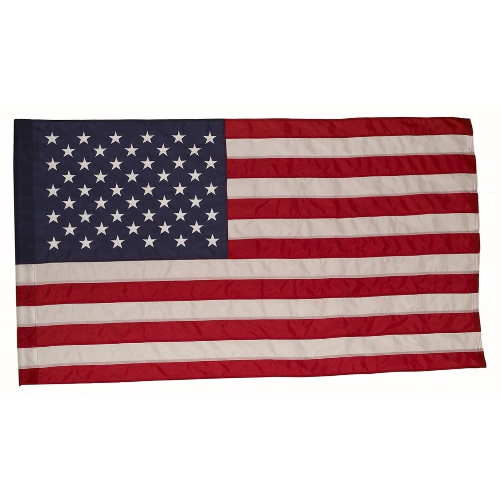 2-1/2 Ft. Width x 4 Ft. Height Nylon Sleeved United States Flag ;