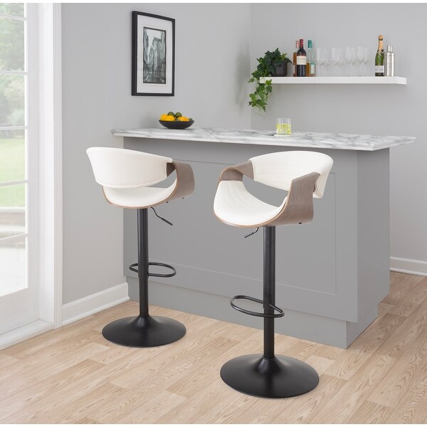 Carson Carrington Kanteborg Adjustable Bar Stool (Set of 2)