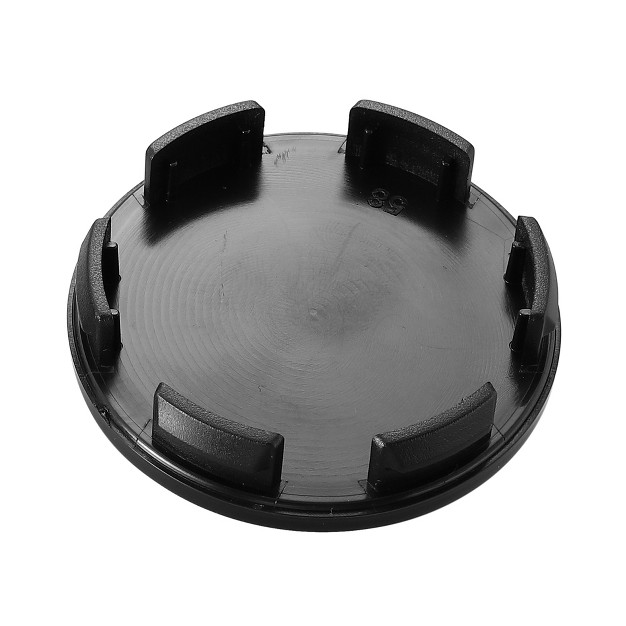 Dia Black 6 Clips Automotive Wheel Center Tyre Hub Caps Cover For Car Black 4 Pcs